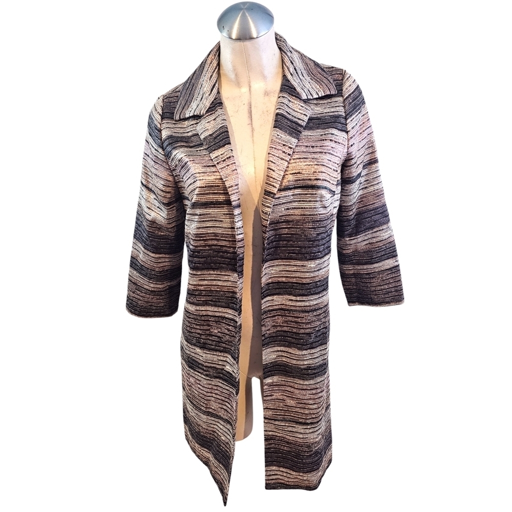 Carmen Marc Valvo Size S Duster Blazer Jacket